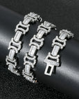 Vintage 13mm C de Cartier double CC baguette necklace cuban link chain interlaced diamond necklace rapper trap music playboi carti