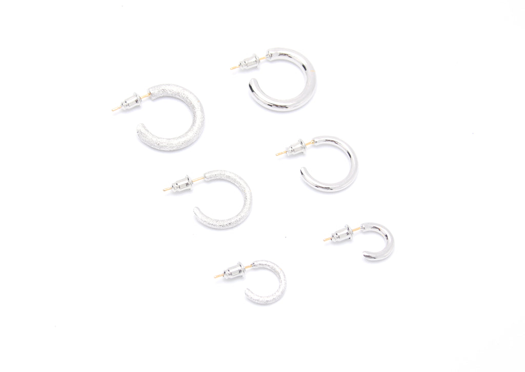 high fashion luxury hoop earrings silver 925 white gold yellow gold coated 18k diamond