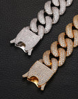 iced encrusted cobra buckle cuban links chain necklace ALYX hero ASAP ROCKY KANYE WEST KID CUDI TRAVIS SCOTT
