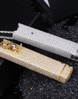 JUUL Vape E-Cig fully iced case Pendant Holder Cover Case diamond shopgld