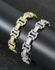 Vintage 13mm C de Cartier double CC baguette necklace cuban link chain interlaced diamond necklace rapper trap music playboi carti