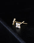 diamond stud earrings yellow gold vvs ifandco custom jewelers