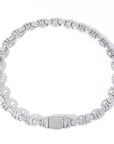 Vintage 13mm C de Cartier double CC baguette necklace cuban link chain interlaced diamond necklace rapper trap music playboi carti