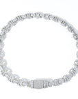 Vintage 13mm C de Cartier double CC baguette necklace cuban link chain interlaced diamond necklace rapper trap music playboi carti