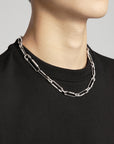 paper clip links jacob & co virgil abloh offwhite alike necklace chain link diamond travis scott silver white gold buy