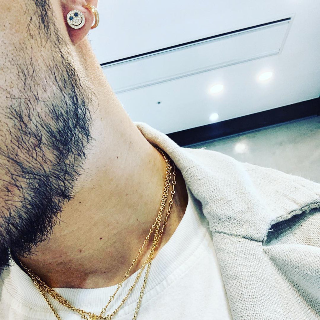 eyefunny smiling face stud earring as seen on jbalvin chain アイファニー EYEFUNNY 高価買取強化中 ブランド買取のRINKAN