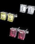 travis scott asap rocky lil uzi vert stud earrings diamond vvs gold canary