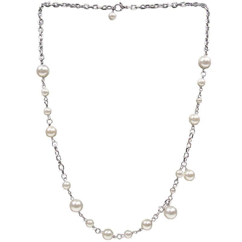 Asap Rocky pearl cuban link necklace chain – Bijouterie Gonin