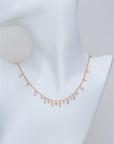Kylie Jenner Tiffany diamonds dangling choker chain necklace