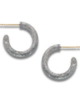 placebo essential hoop earrings silver 925 white gold yellow gold coated 18k diamond