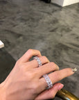 Kylie Jenner signature eternity band ring in oval kylie ring diamond