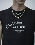 asap rocky jewelry pearl necklace dice skull chain choker playboi carti vlone