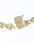 Vintage 13mm C de Cartier double CC baguette necklace cuban link chain interlaced diamond necklace rapper trap music playboi carti