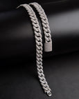 15mm rounded bubble cuban links necklace/bracelet chain 3D diamons vvs ifandco