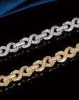 15mm Infinity cuban link necklace chain diamond ifandco shopgld hip hop jewelry celebrity jewelers diamond yellow gold gold price