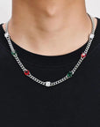 Infinity stone cuban link necklace chain Pharrell jacob & co diamonds necklace grill gemstone rare
