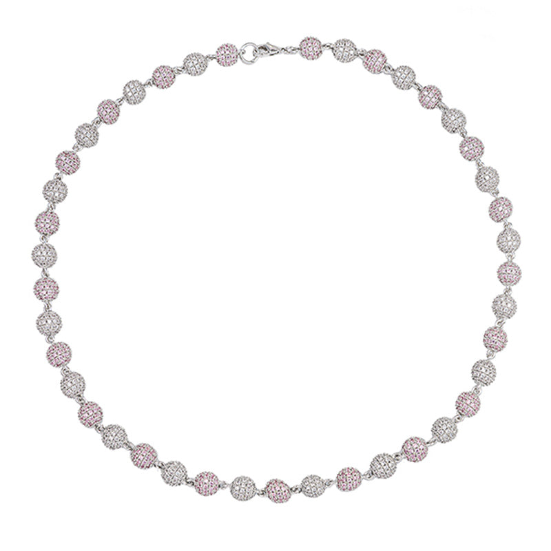 ben baller fully iced diamond beads chain necklace kid kudi