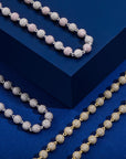 ben baller fully iced diamond beads chain necklace justin bieber