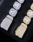 travis scott canary halo two row scott solitaire tennis link bracelet out with kylie jenner AP style kardashian fashion nova shein
