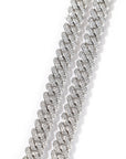 curb cuban link 10mm diamond necklace chain fully iced custom clasp diamond ifandco