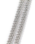 curb cuban link 10mm diamond necklace chain fully iced custom clasp diamond ifandco