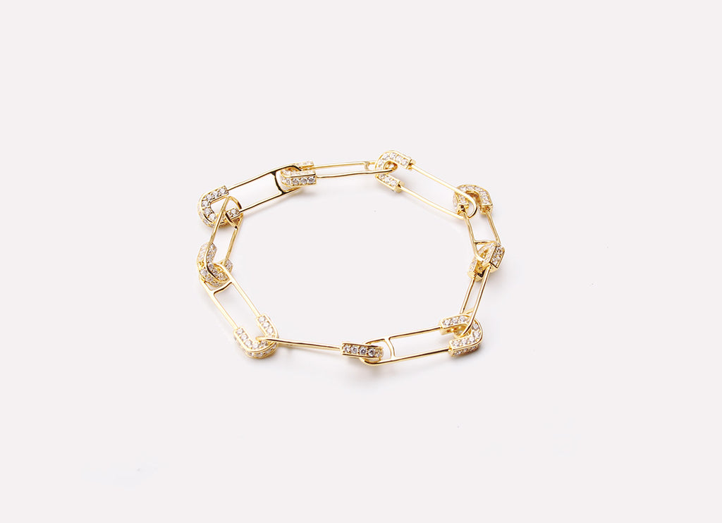 EYEFUNNY アイファニー Diamond safetypin bracelet necklace diamond poggy jbalvin kim jones clot poon