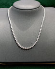 harry winston Tennis Necklace diamond 925 silver white gold diamonds