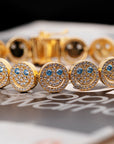 EYEFUNNY smiling face bangle bracelet smiley diamond vvs アイファニー POGGY KIM JONES VIRGIL JBALVIN