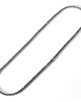 Solitaire Onyx 1 Row Tennis Link Chain Hip Hop Jewelry 4mm diamond tennis link necklace rapper