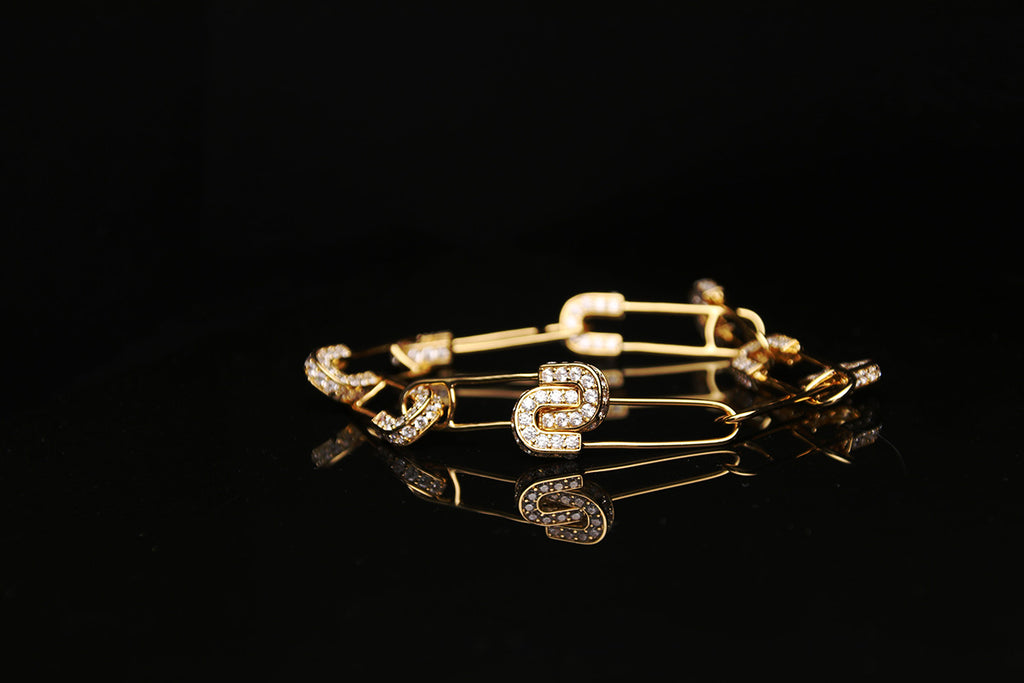 EYEFUNNY アイファニー Diamond safetypin bracelet necklace diamond poggy jbalvin kim jones clot poon