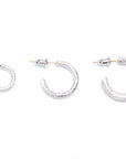 high fashion luxury hoop earrings silver 925 white gold yellow gold coated 18k diamond