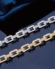 Playboi Carti spiked links necklace cuban link fully iced diamond vvs vlone asap rocky