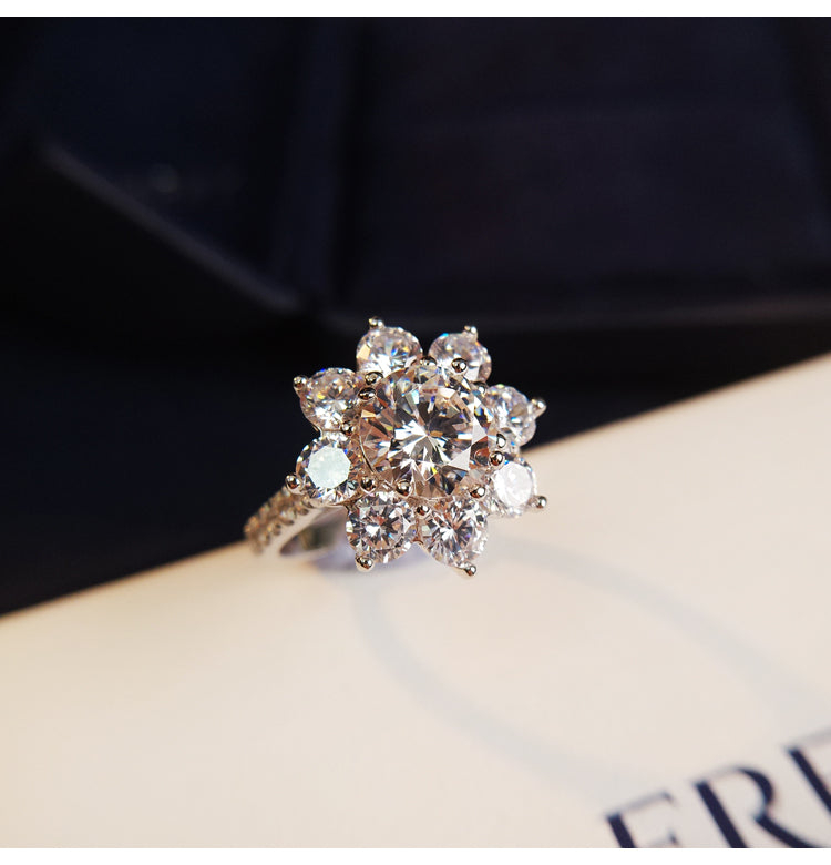 Sunflower by Harry Winston, Large Diamond Ring cheap best price engagement rings wedding