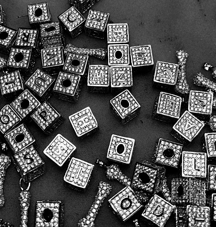 baby block letter custom necklace chain choker jesus is king kanye west rhude virgil off white