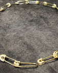 EYEFUNNY アイファニー Diamond safetypin bracelet necklace diamond jbalvin rsvpgallery just don