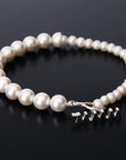 WILL SHOTT Split-Pearl Bracelet black agate pearl will shott willshott.com NYC