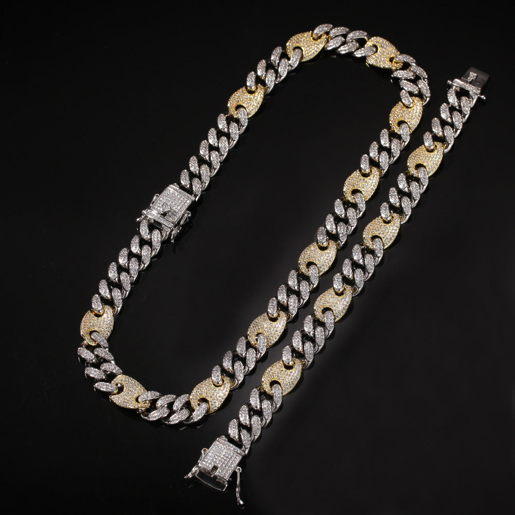 gucci link gg cuban link combo necklace chain diamond gold vvs ifandco shopgld travis scott migos