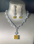 Beyoncé's Tiffany & Co diamond necklace is worth $30 million harpersbazaar.com tiffany yellow diamond necklace beyonce' from The 128-carat yellow diamond was worn by Hepburn during the Breakfast At Tiffany's press tour in 1961, and was seen again on Lady Gaga