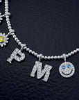 EYEFUNNY diamond daisy smiling face pendant necklace chain gdragon peaceminusone アイファニー POGGY KIM JONES VIRGIL JBALVIN