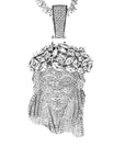 fully iced out standard jesus piece pendant necklace chain ifandco diamond vvs