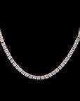 diamond princess cut tennis link diamond necklace choker chain asap rocky travis scott vlone vvs ifadnco