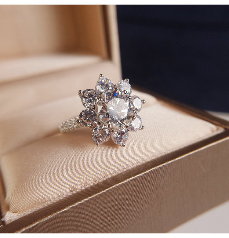 Sunflower by Harry Winston, Large Diamond Ring cheap best price engagement rings wedding
