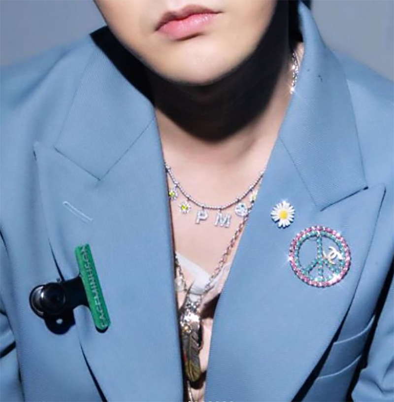 EYEFUNNY diamond daisy smiling face pendant necklace chain gdragon peaceminusone アイファニー POGGY KIM JONES VIRGIL JBALVIN