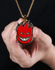 La flame reversed travis scott pendant necklace chain new jewelry kylie jenner astroworld