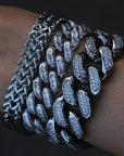 13mm baguette link necklace/bracelet chain custom clasp gold diamond hiphop jewelry