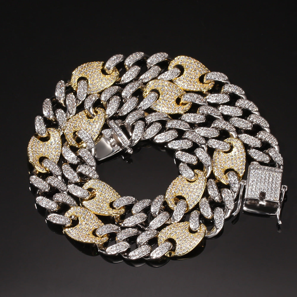 gucci link gg cuban link combo necklace chain diamond gold vvs ifandco shopgld travis scott migos
