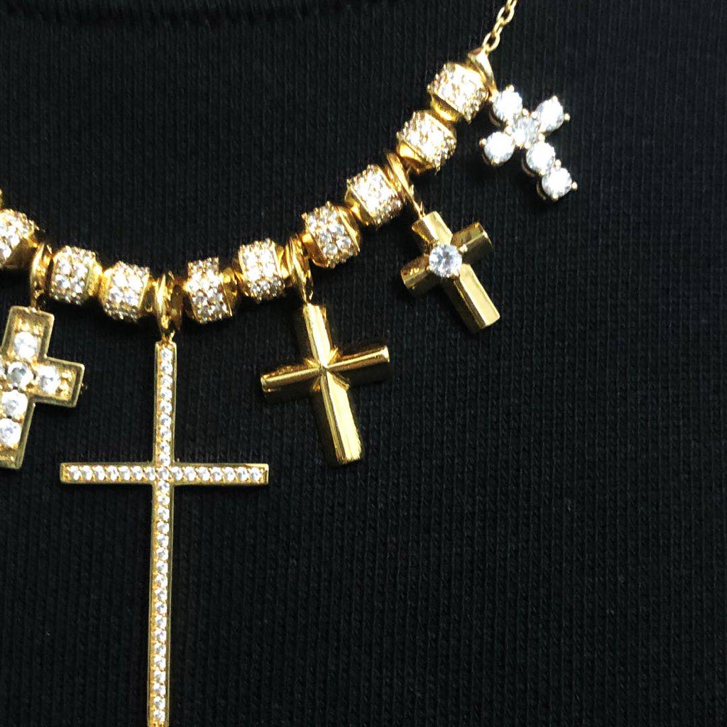 EYEFUNNY smiling face pendant necklace chain diamond vvs アイファニー POGGY KIM JONES VIRGIL JBALVIN