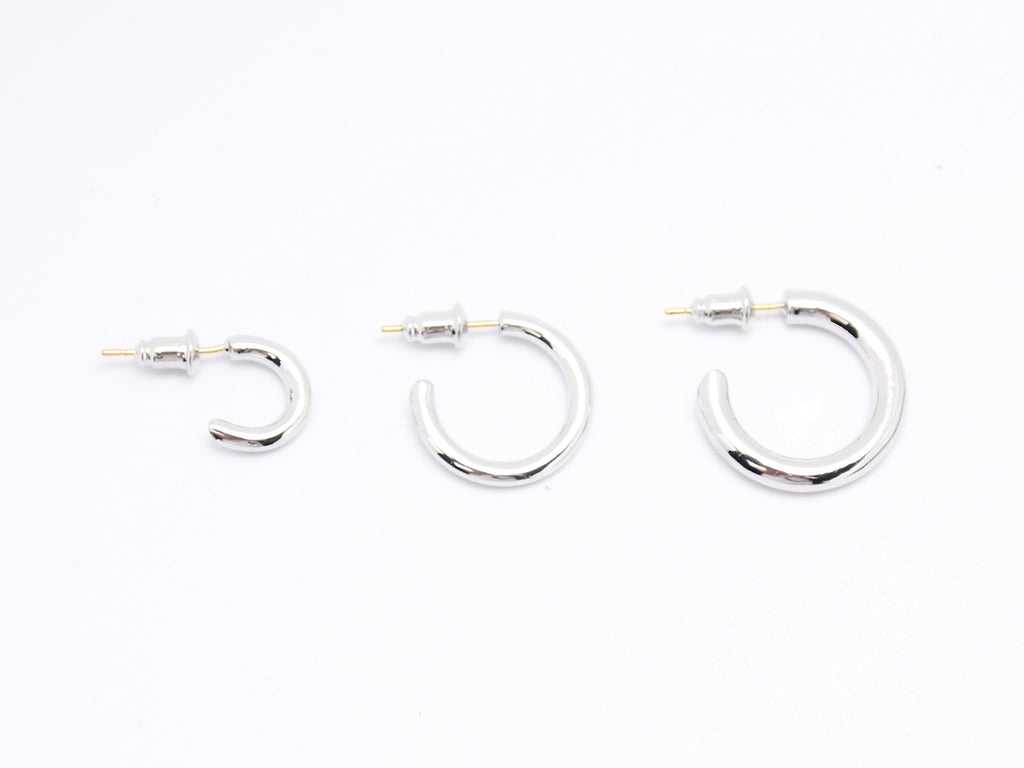 high fashion luxury hoop earrings silver 925 white gold yellow gold coated 18k diamond