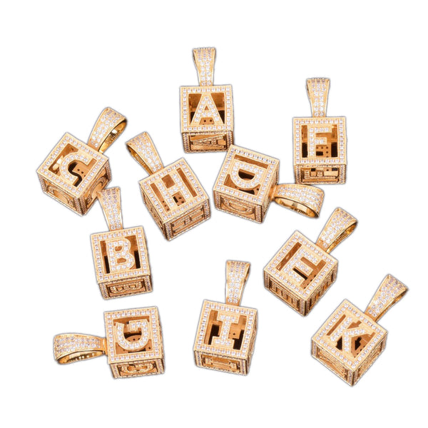 Baby block letter necklace Clearance
