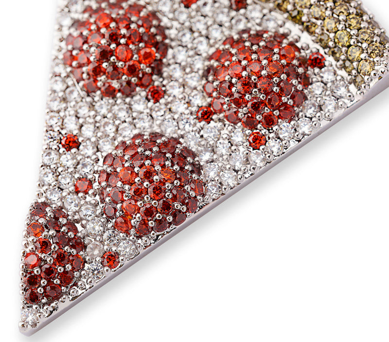 icebox pizza ifandco penant necklace chin cuban links tennis links diamond buy cheap